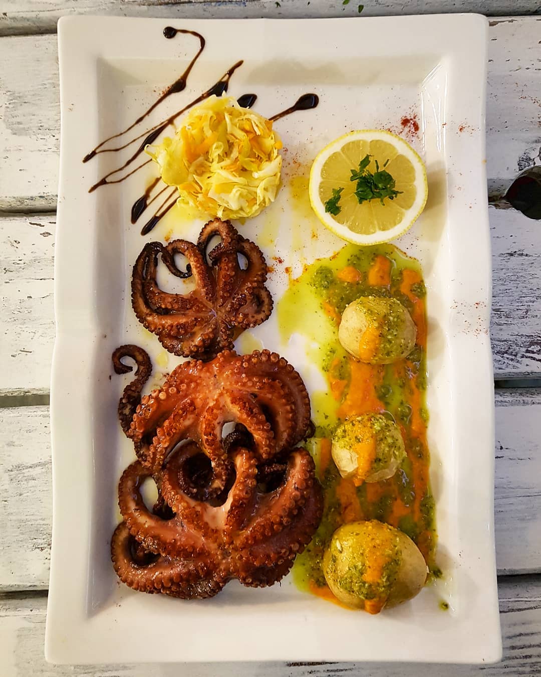 Fried octopus